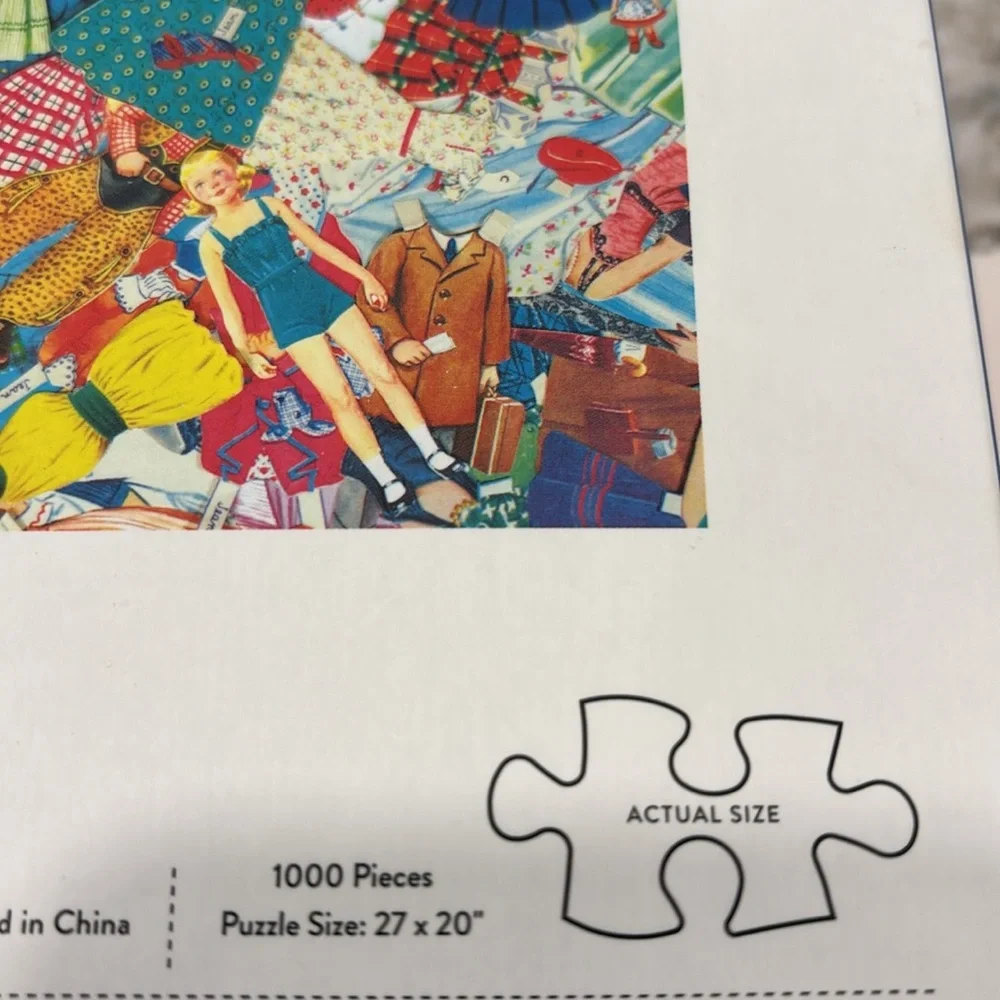 1000 piece Colorful Paper Dolls‎ Puzzle for adults and kids